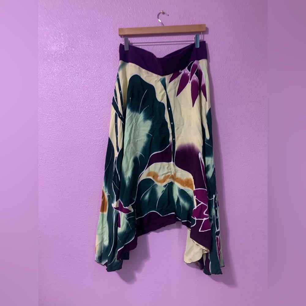 Floral Asymmetrical Skirt